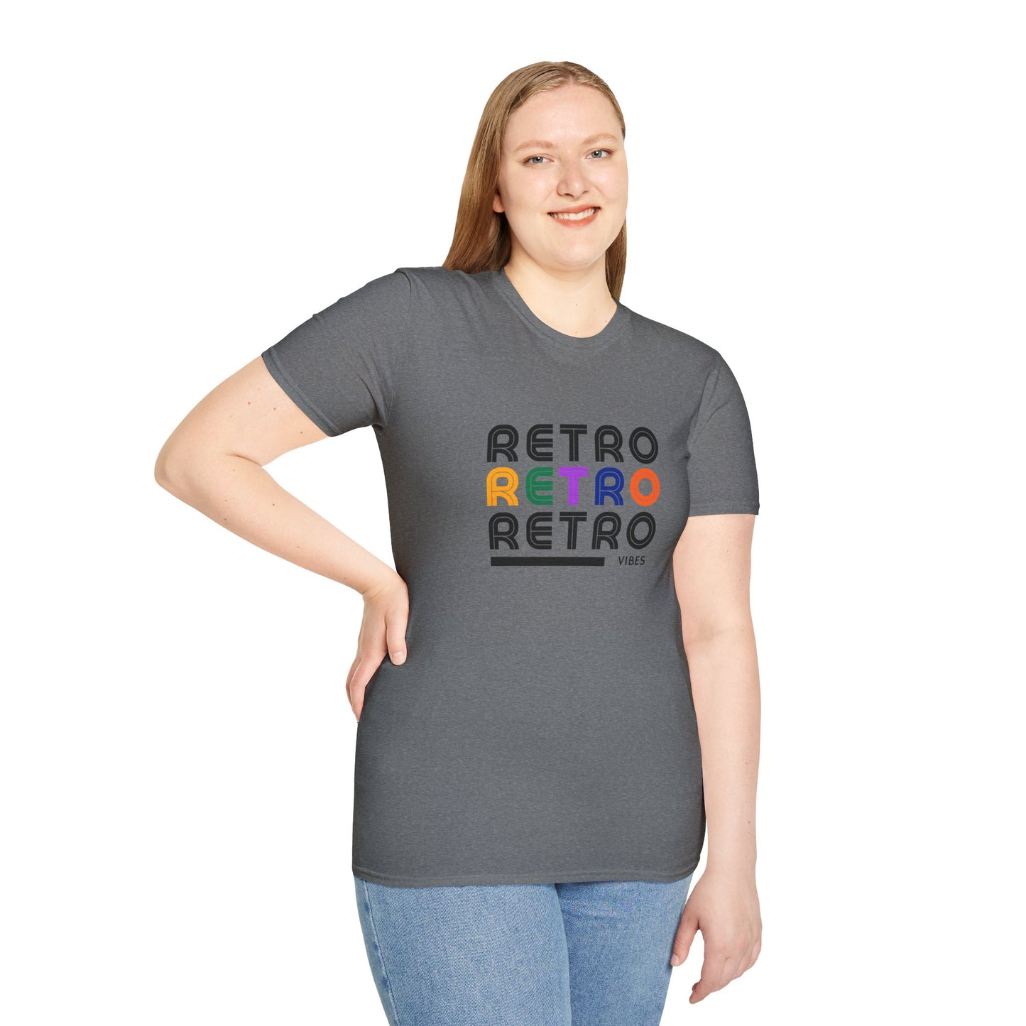 Retro Vibes Graphic Tee | Vintage Style Unisex T-Shirt | 90s Aesthetic Streetwear
