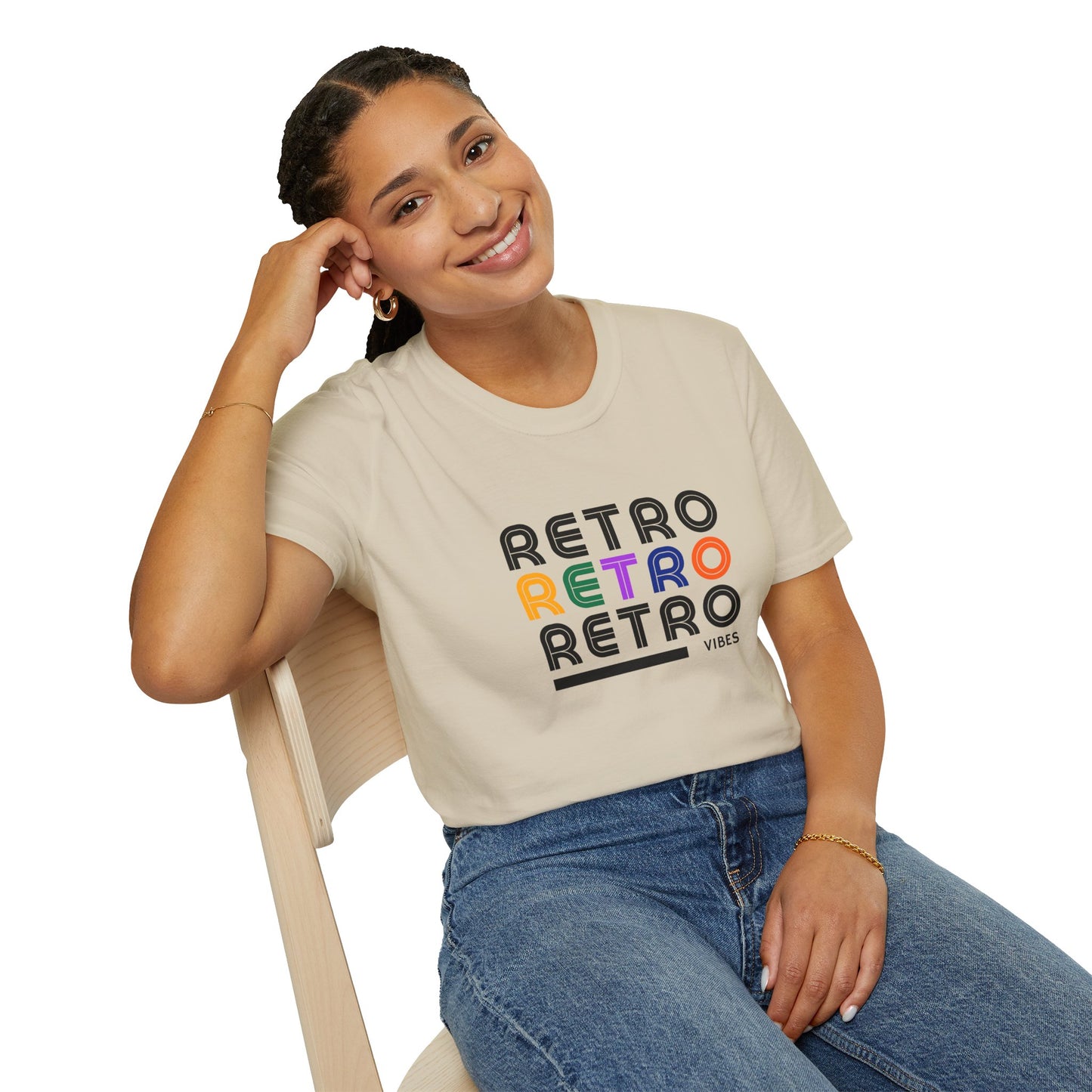 Retro Vibes Graphic Tee | Vintage Style Unisex T-Shirt | 90s Aesthetic Streetwear