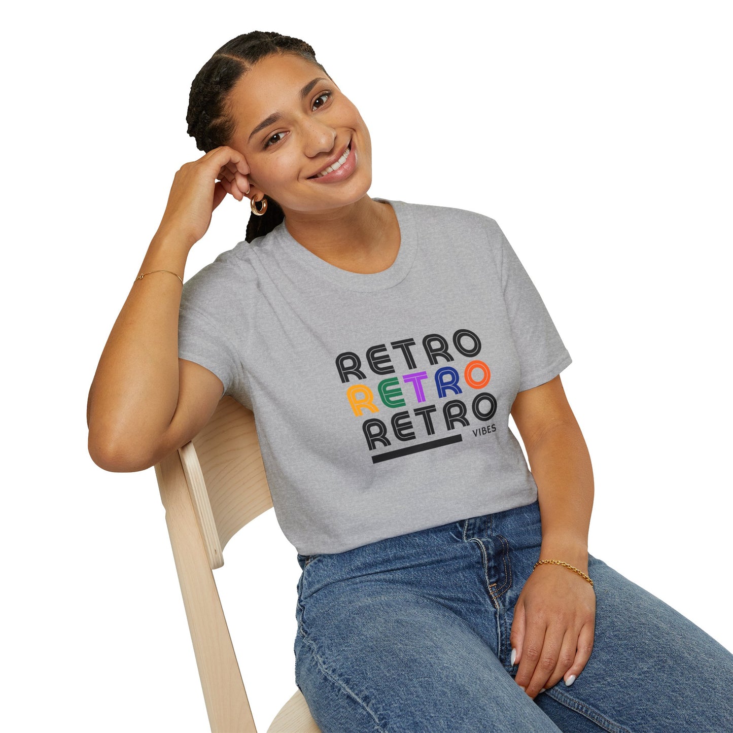 Retro Vibes Graphic Tee | Vintage Style Unisex T-Shirt | 90s Aesthetic Streetwear