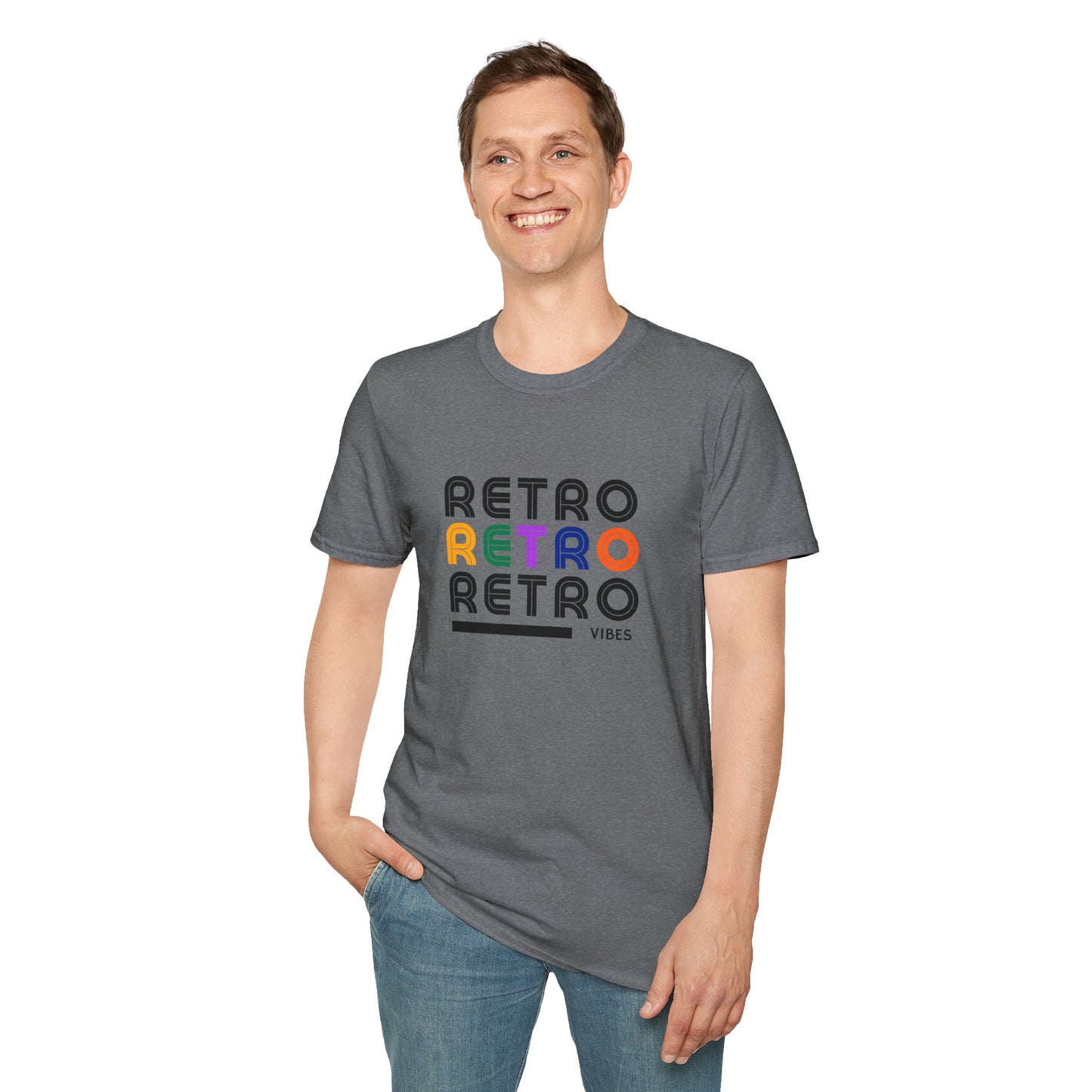 Retro Vibes Graphic Tee | Vintage Style Unisex T-Shirt | 90s Aesthetic Streetwear