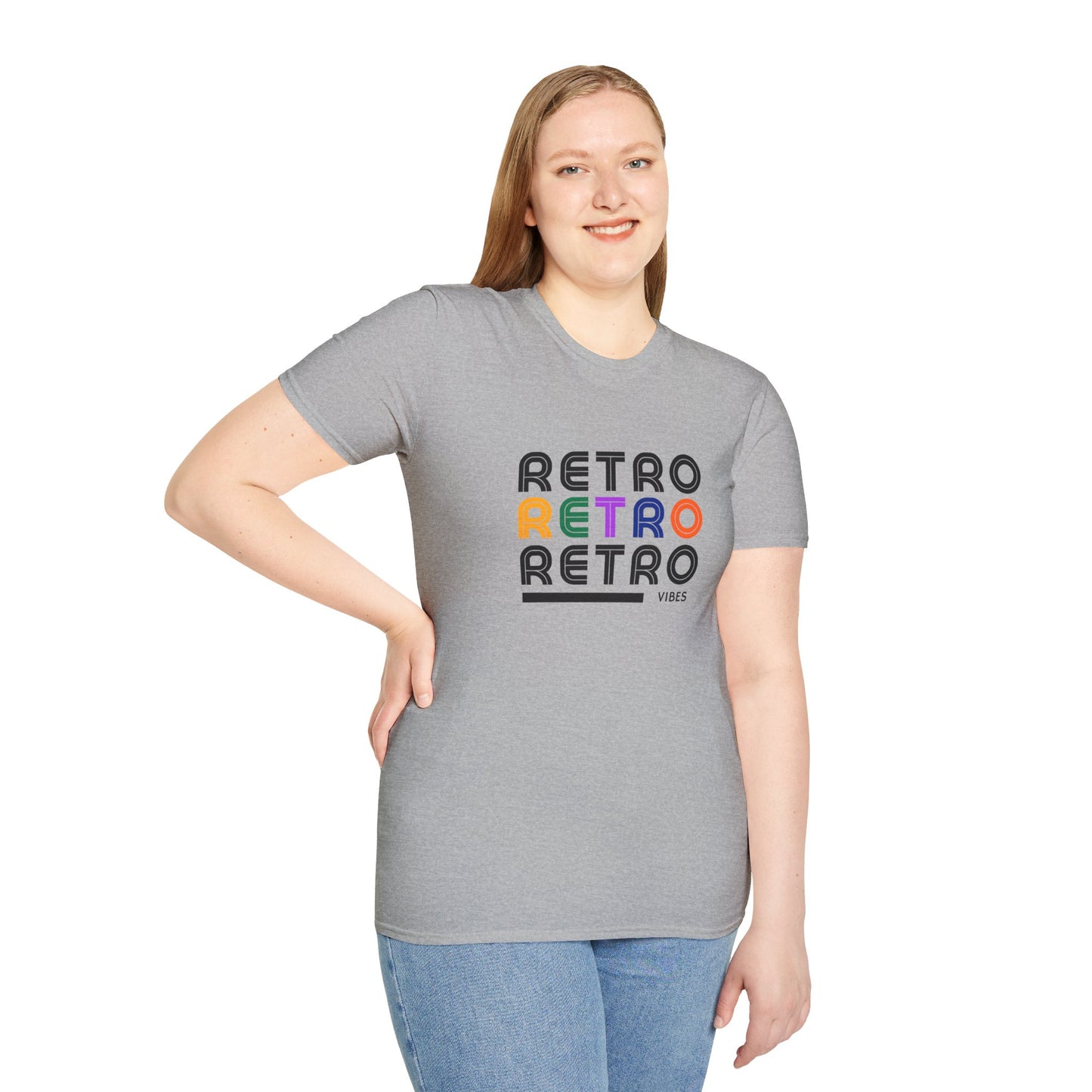 Retro Vibes Graphic Tee | Vintage Style Unisex T-Shirt | 90s Aesthetic Streetwear