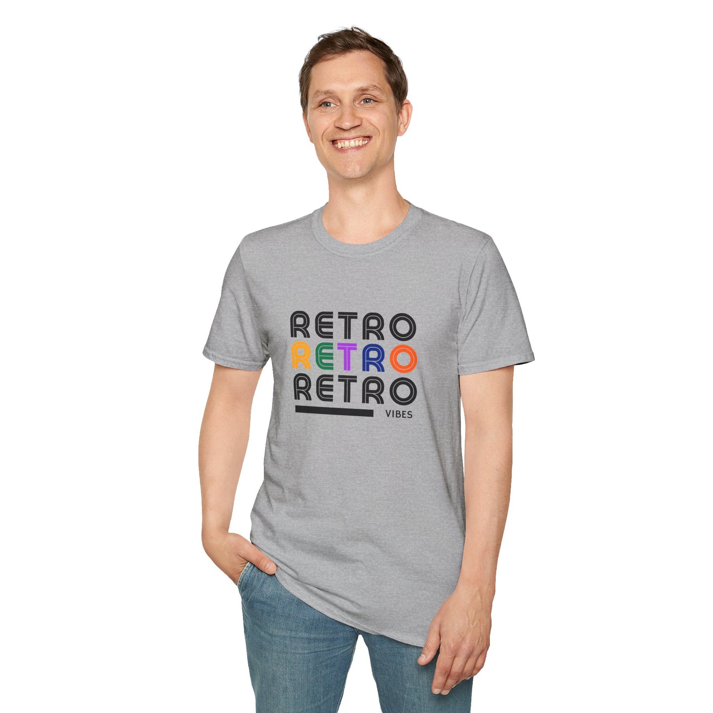 Retro Vibes Graphic Tee | Vintage Style Unisex T-Shirt | 90s Aesthetic Streetwear