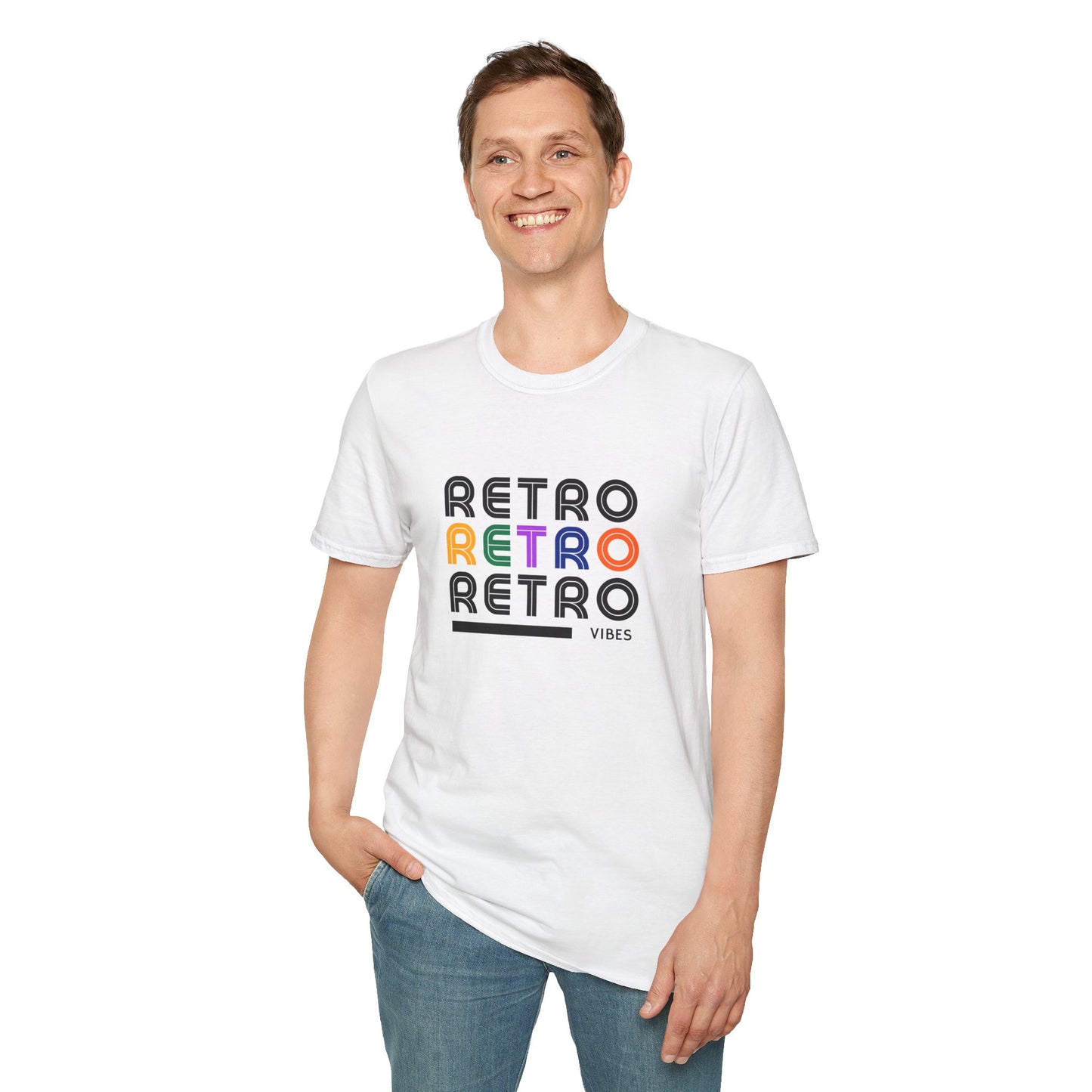 Retro Vibes Graphic Tee | Vintage Style Unisex T-Shirt | 90s Aesthetic Streetwear