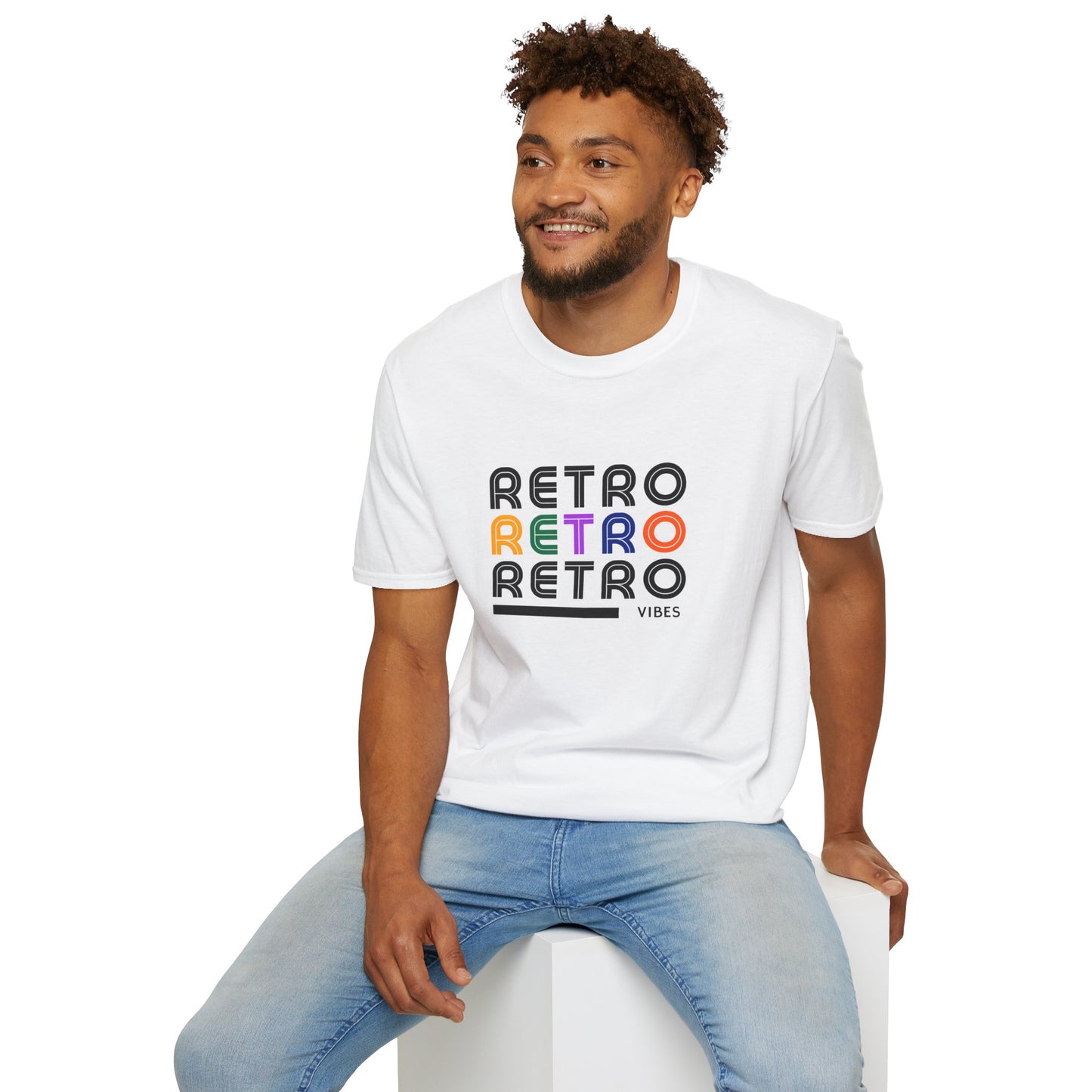 Retro Vibes Graphic Tee | Vintage Style Unisex T-Shirt | 90s Aesthetic Streetwear